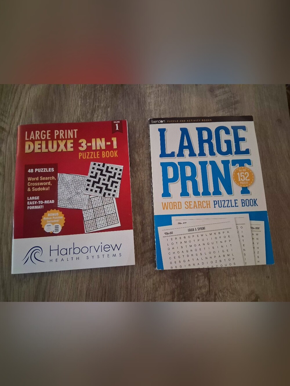 2 Books Of Crosswords Puzzles